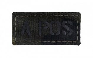 ACR IR Combat Systems® blood type patch A POS