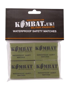 Kombat UK® Waterproof Matches, 4 pcs
